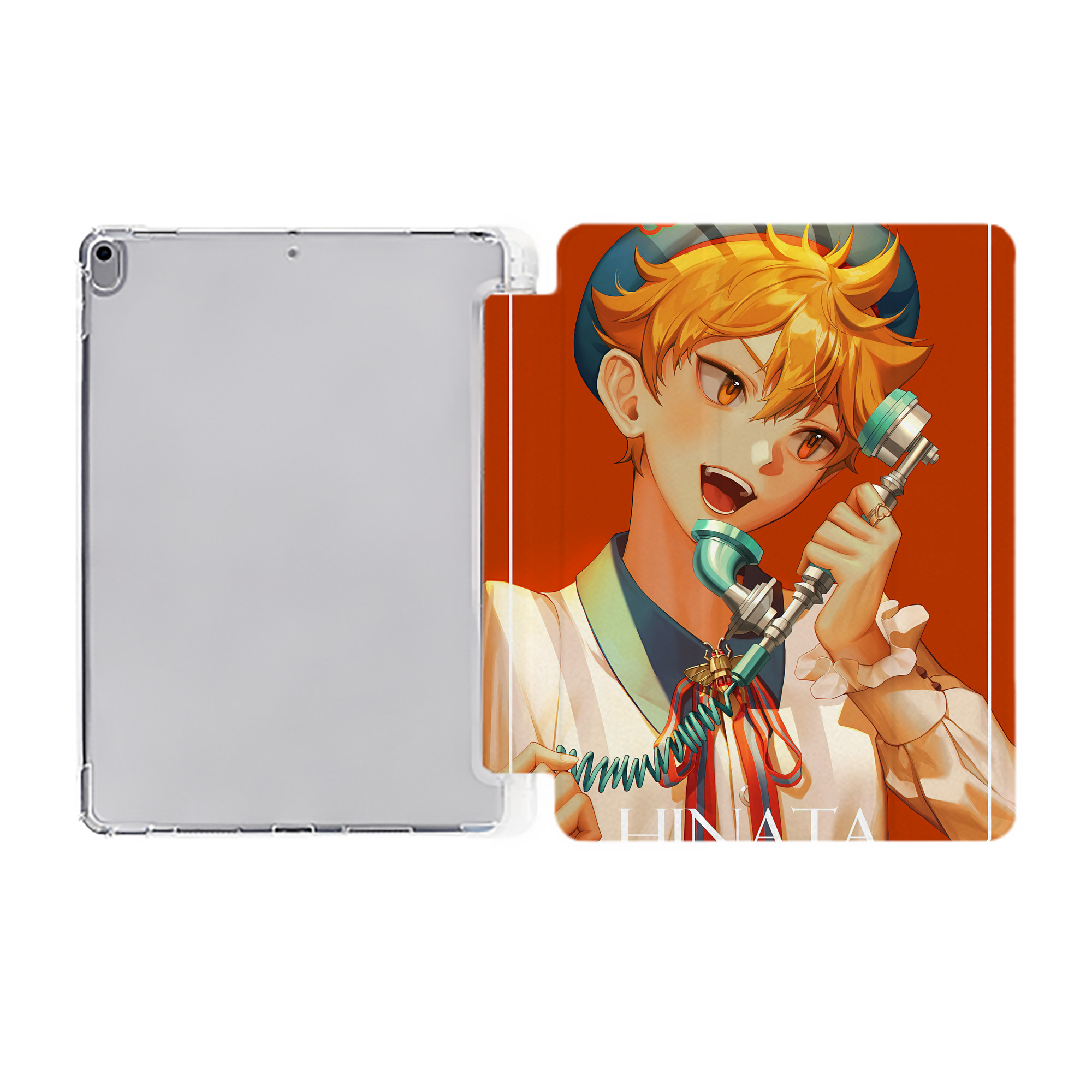 （画像用） ハイキュー!! Haikyu!! IPad ケース ペン収納付き 三つ折りスタンド PUレザー×シリコン 対応機種9.5/10.5/10.9インチ
